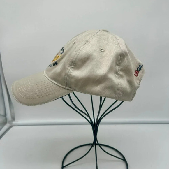 US Golf Open 2012 Olympic Club USGA Hat Adjustable Fit‎ Embroidered Logo Tan - Picture 5 of 6